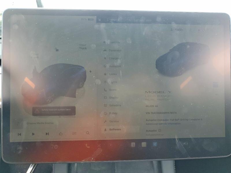 Продажа на аукционе авто 2023 Tesla Model Y, vin: 7SAYGDEE8PF878574, номер лота: 77714435