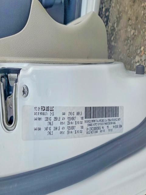 Aukcja sprzedaży 2016 Chrysler Town & Country, vin: 2C4RC1BG8GR290616, numer aukcji: 76940255