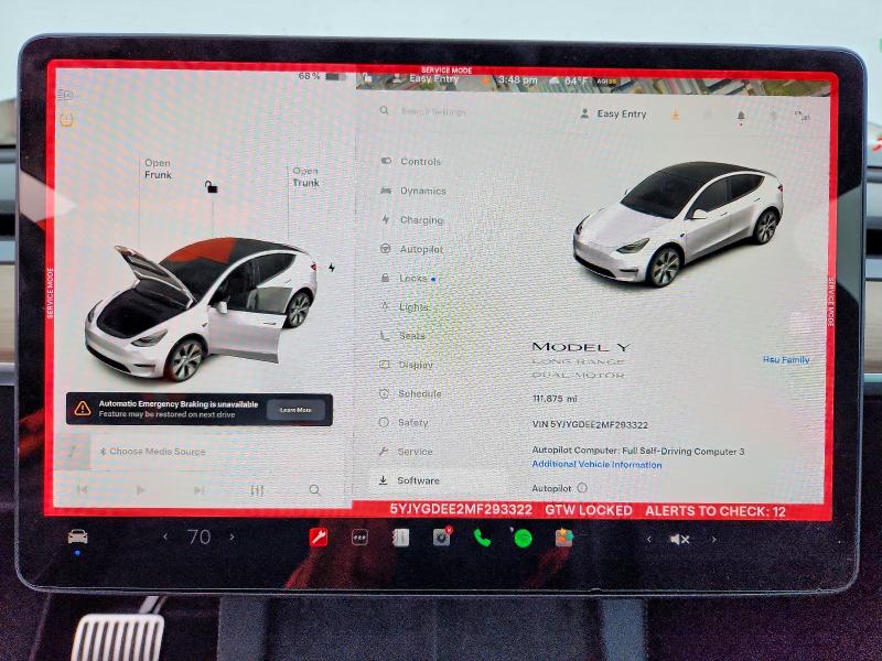 Продажа на аукционе авто 2021 Tesla Model Y, vin: 5YJYGDEE2MF293322, номер лота: 76560675