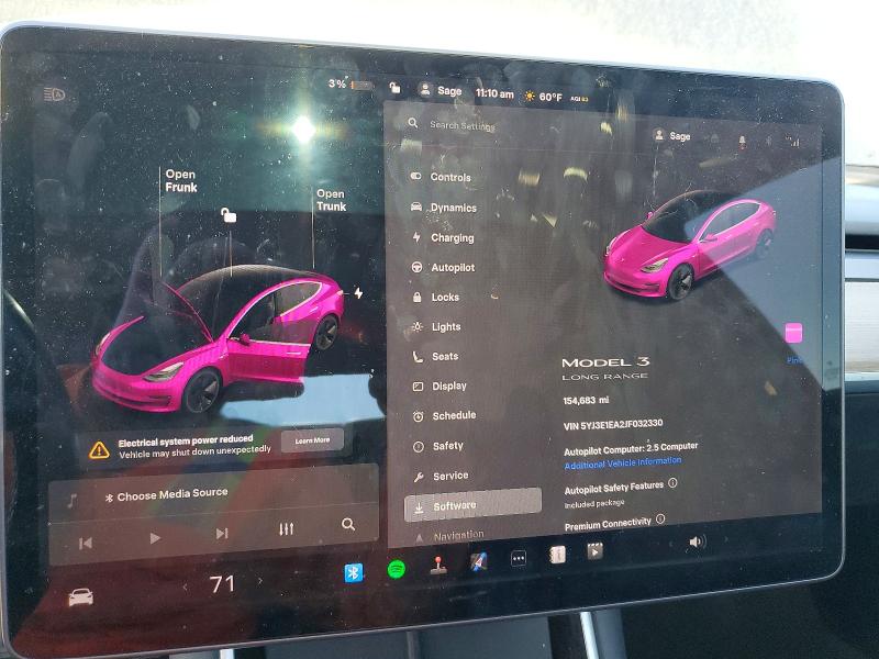 Aukcja sprzedaży 2018 Tesla Model 3, vin: 5YJ3E1EA2JF032330, numer aukcji: 75676175