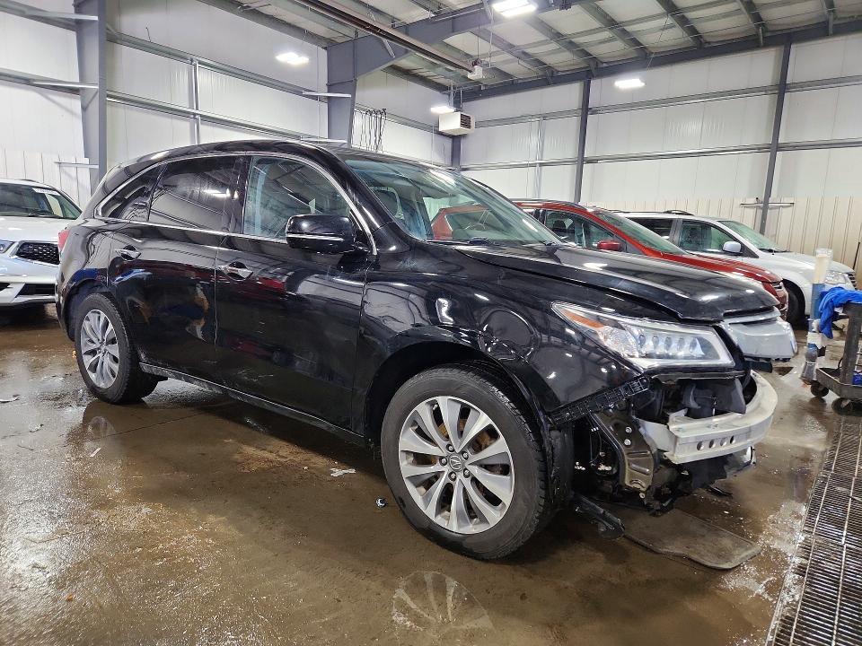 75996155 :رقم المزاد ، 5FRYD4H49EB025539 vin ، 2014 Acura Mdx مزاد بيع