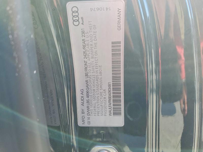 Продажа на аукционе авто 2014 Audi A5, vin: WAULFAFR6EA063481, номер лота: 74793475