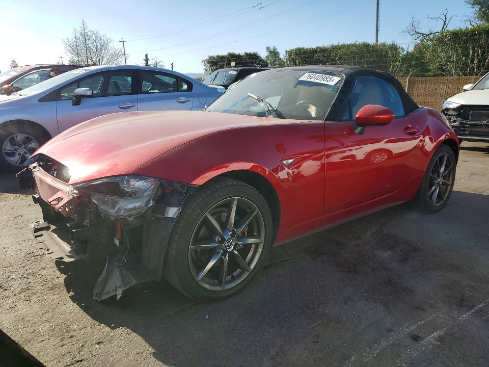 2016 Mazda Mx-5 Miata მანქანა იყიდება აუქციონზე, vin: JM1NDAD72G0102028, აუქციონის ნომერი: 76040985