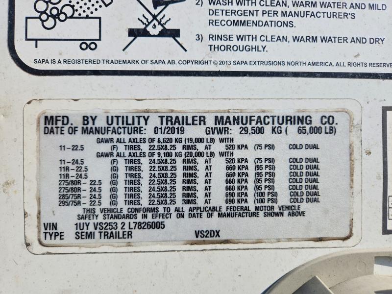 Продаж на аукціоні авто 2020 Utility Vs2dx, vin: 1UYVS2532L7826005, номер лоту: 76216815
