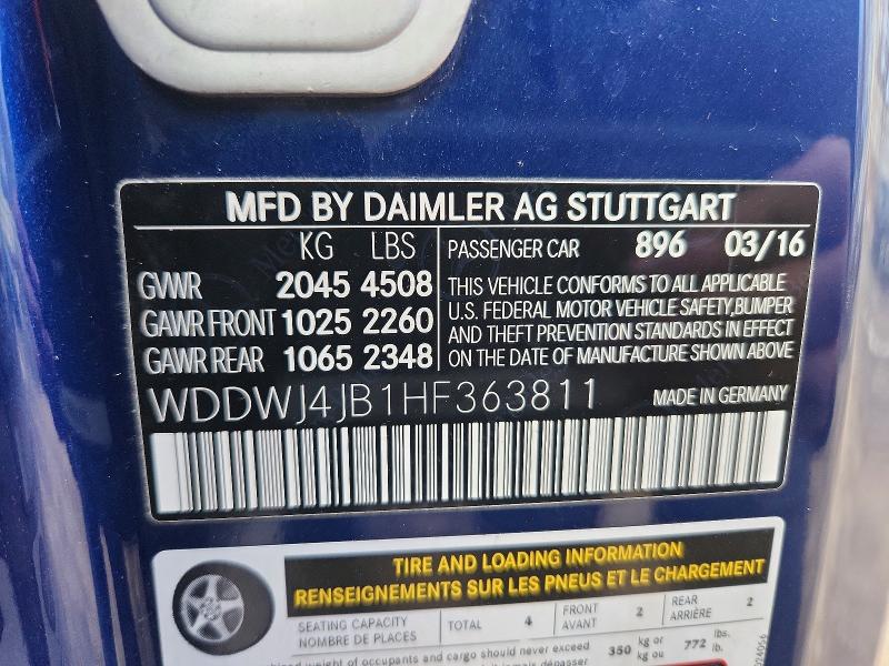 Продажа на аукционе авто 2017 Mercedes-benz C, vin: WDDWJ4JB1HF363811, номер лота: 74251565