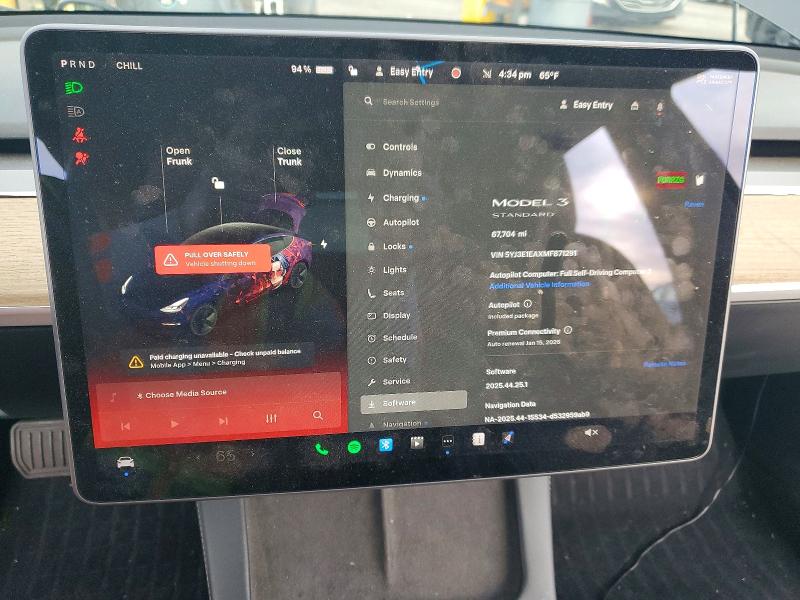 77514215 :رقم المزاد ، 5YJ3E1EAXMF871291 vin ، 2021 Tesla Model 3 مزاد بيع