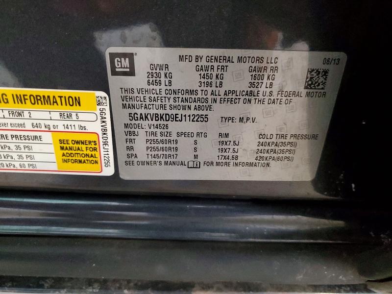 Aukcja sprzedaży 2014 Buick Enclave, vin: 5GAKVBKD9EJ112255, numer aukcji: 78982405