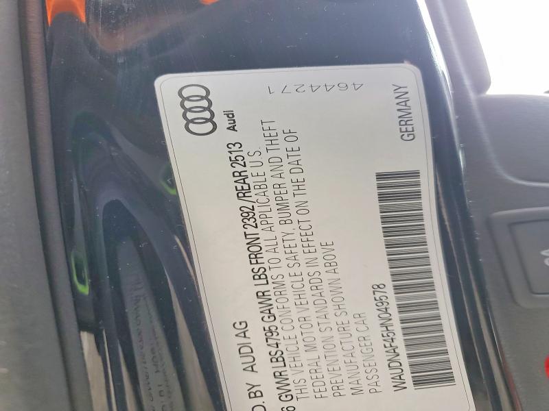 Продажа на аукционе авто 2017 Audi A4, vin: WAUDNAF45HN049578, номер лота: 75936695