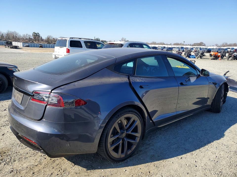 76414525 :رقم المزاد ، 5YJSA1E57MF449442 vin ، 2021 Tesla Model S مزاد بيع