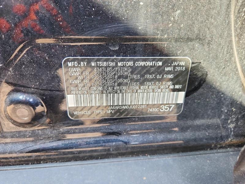 Продаж на аукціоні авто 2018 Mitsubishi Outlander Sport, vin: JA4AR3AW0JU012281, номер лоту: 79311545