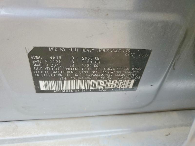Aukcja sprzedaży 2015 Subaru Legacy, vin: 4S3BNBN68F3031085, numer aukcji: 76180335