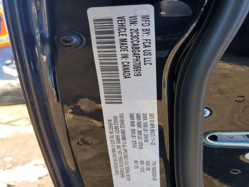 Aukcja sprzedaży 2023 Chrysler 300, vin: 2C3CCABG4PH706919, numer aukcji: 75941395