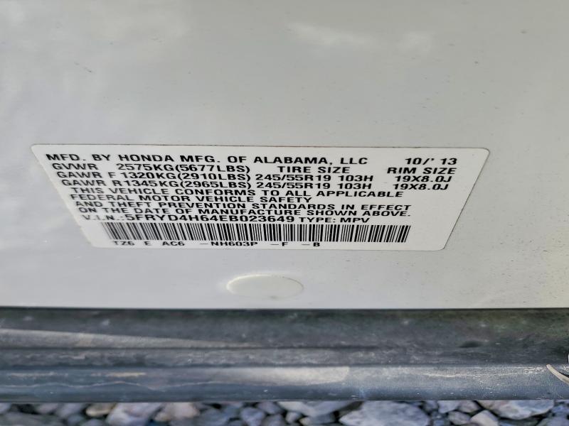 Aukcja sprzedaży 2014 Acura Mdx, vin: 5FRYD4H64EB023649, numer aukcji: 78819305