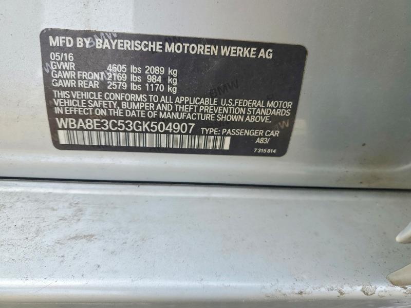 Продажа на аукционе авто 2016 Bmw 328 Xi Sul, vin: WBA8E3C53GK504907, номер лота: 76558555