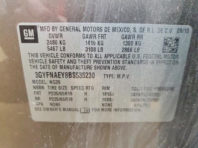 Продаж на аукціоні авто 2011 Cadillac Srx, vin: 3GYFNAEY8BS535230, номер лоту: 78798995