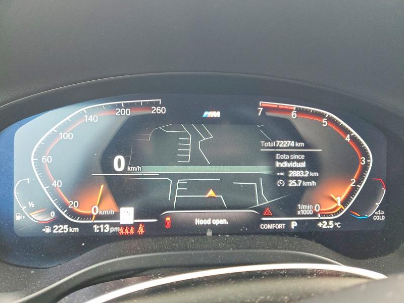 2022 Bmw X3 მანქანა იყიდება აუქციონზე, vin: 5UX53DP07N9L97993, აუქციონის ნომერი: 77510655