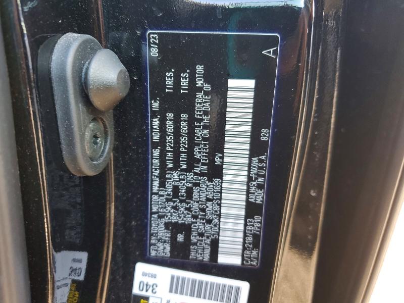 2023 Toyota Sienna მანქანა იყიდება აუქციონზე, vin: 5TDCSKFC8PS101699, აუქციონის ნომერი: 75015685