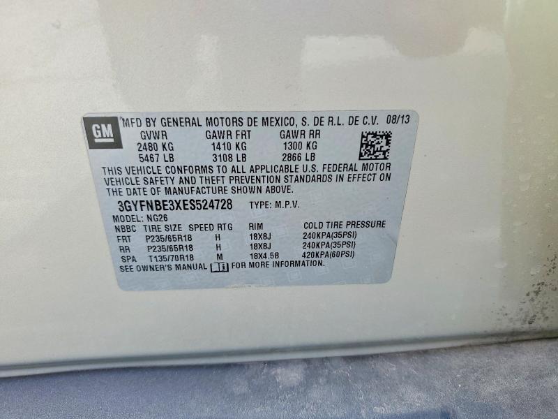 Продажа на аукционе авто 2014 Cadillac Srx, vin: 3GYFNBE3XES524728, номер лота: 77556335