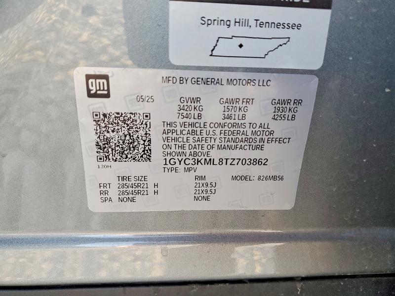 Продажа на аукционе авто 2026 Cadillac Vistiq, vin: 1GYC3KML8TZ703862, номер лота: 77522205