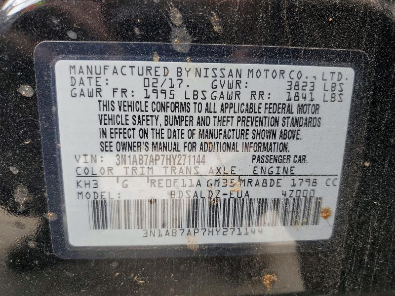Aukcja sprzedaży 2017 Nissan Sentra, vin: 3N1AB7AP7HY271144, numer aukcji: 76138305