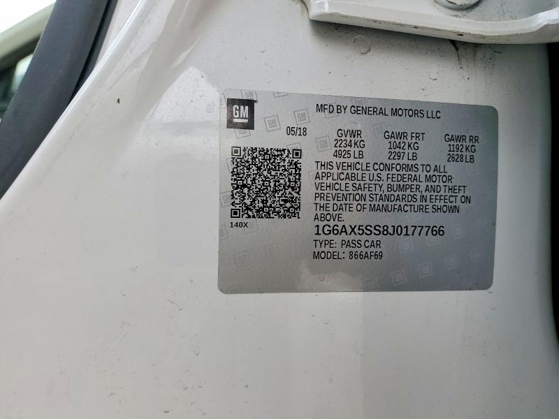 Продажа на аукционе авто 2018 Cadillac Cts, vin: 1G6AX5SS8J0177766, номер лота: 76446915