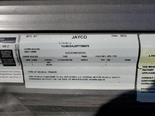 Aukcja sprzedaży 2023 Jayco Jay Flight, vin: 1UJBC0AJ2P77B0070, numer aukcji: 72702525