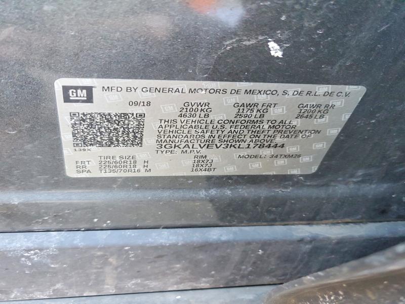 Aukcja sprzedaży 2019 Gmc Terrain, vin: 3GKALVEV3KL178444, numer aukcji: 76048315
