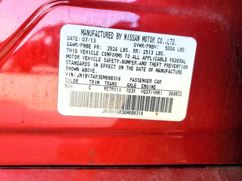 Продаж на аукціоні авто 2014 Infiniti Q50, vin: JN1BV7AR3EM688319, номер лоту: 76382905