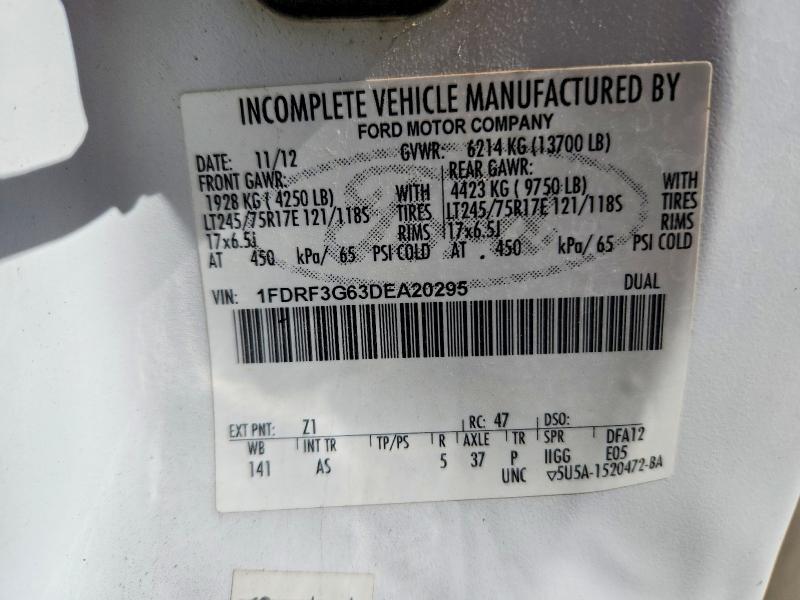 Aukcja sprzedaży 2013 Ford F350, vin: 1FDRF3G63DEA20295, numer aukcji: 79063155