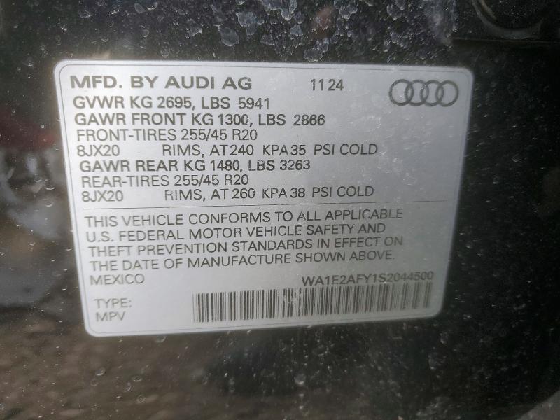 Продажа на аукционе авто 2025 Audi Q5 E, vin: WA1E2AFY1S2044500, номер лота: 77416475