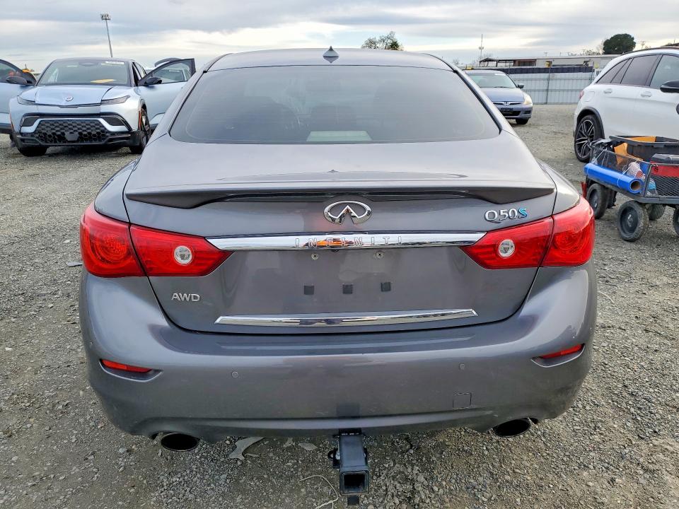 2015 Infiniti Q50 მანქანა იყიდება აუქციონზე, vin: JN1AV7AR2FM850907, აუქციონის ნომერი: 78143535