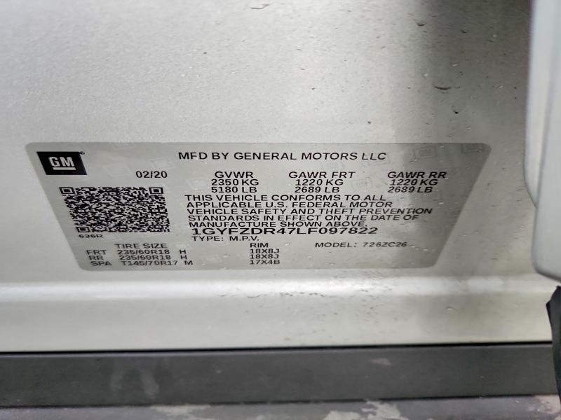 Aukcja sprzedaży 2020 Cadillac Xt4, vin: 1GYFZDR47LF097822, numer aukcji: 78732635