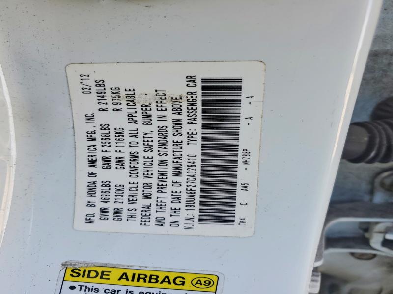 Продажа на аукционе авто 2012 Acura Tl, vin: 19UUA8F27CA026410, номер лота: 76864405