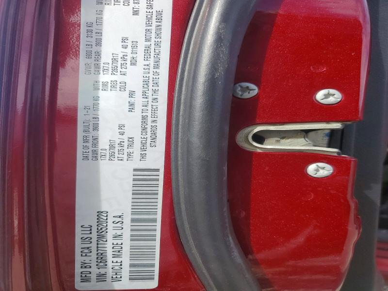 Продаж на аукціоні авто 2021 Ram 1500 Classic, vin: 1C6RR7TT2MS520228, номер лоту: 76798505