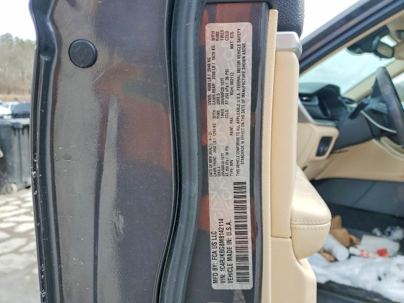 2021 Jeep Grand Cherokee მანქანა იყიდება აუქციონზე, vin: 1C4RJKBG8M8142114, აუქციონის ნომერი: 78631735