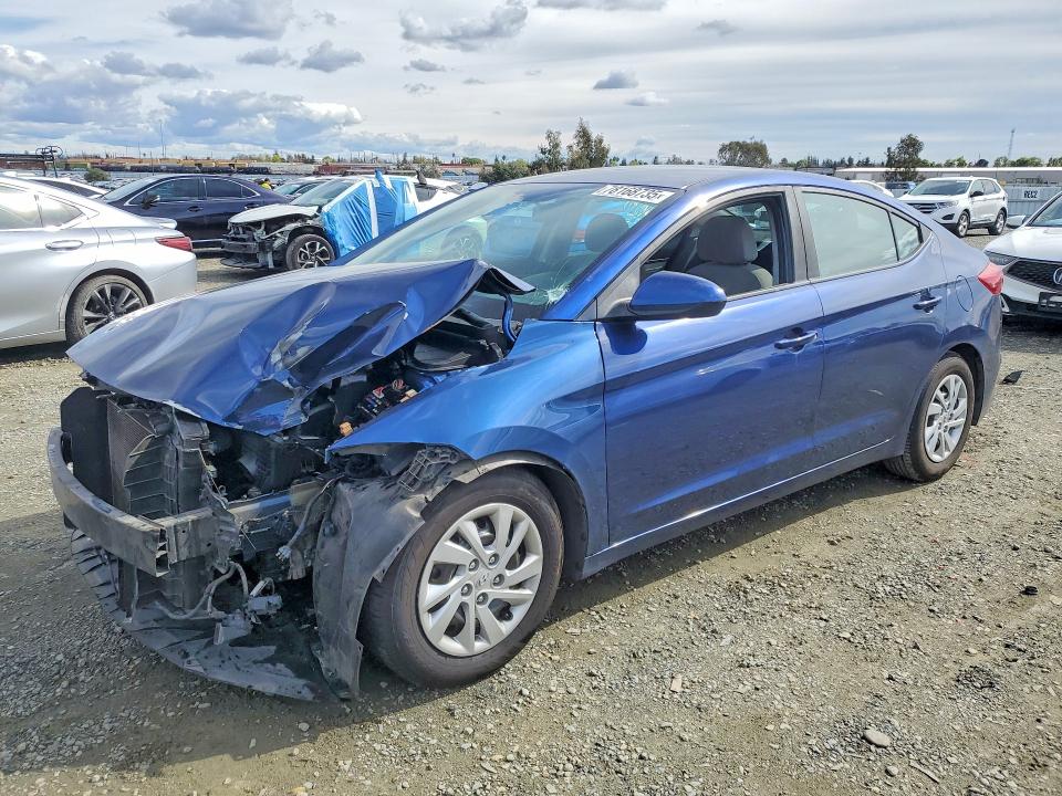 78168735 :رقم المزاد ، 5NPD74LFXHH201617 vin ، 2017 Hyundai Elantra مزاد بيع