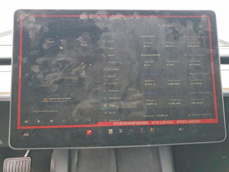 Auction sale of the 2022 Tesla Model 3, vin: 5YJ3E1EA5NF369385, lot number: 78276405