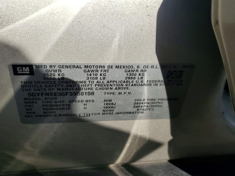 Продажа на аукционе авто 2015 Cadillac Srx, vin: 3GYFNEE36FS560158, номер лота: 79349075