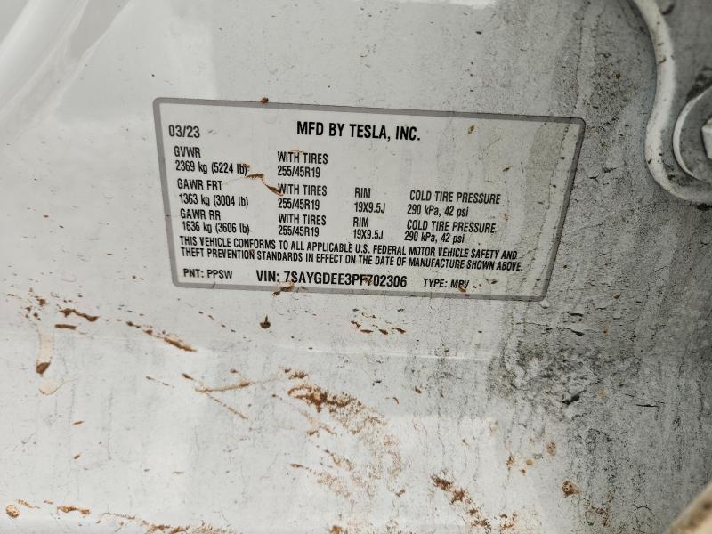 Auction sale of the 2023 Tesla Model Y, vin: 7SAYGDEE3PF702306, lot number: 79234175