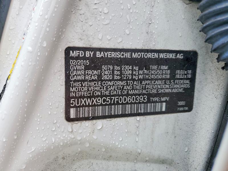 Продаж на аукціоні авто 2015 Bmw X3, vin: 5UXWX9C57F0D60393, номер лоту: 77788315