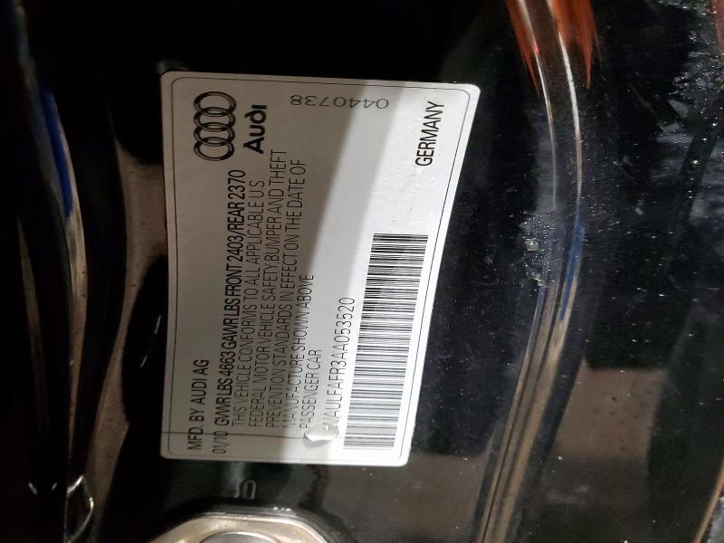 Aukcja sprzedaży 2010 Audi A5, vin: WAULFAFR3AA053520, numer aukcji: 77504825