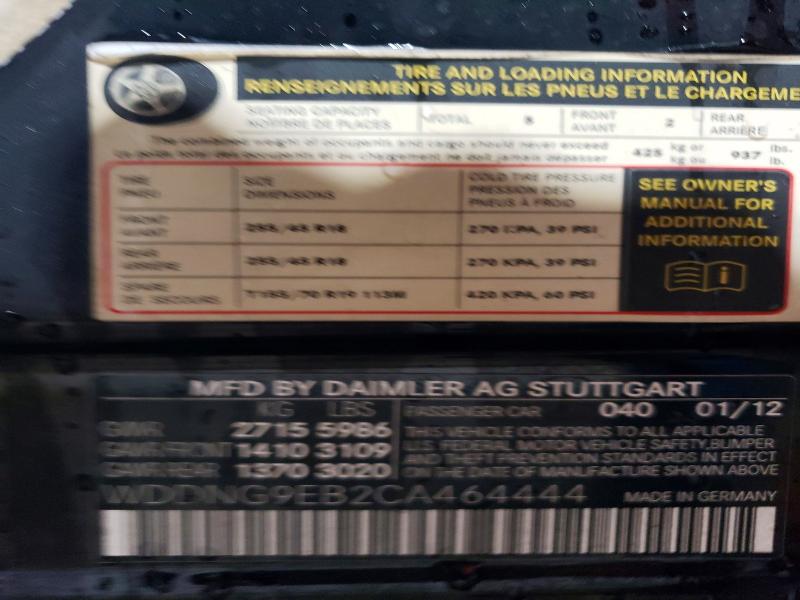 Продаж на аукціоні авто 2012 Mercedes-benz S 550 4mat, vin: WDDNG9EB2CA464444, номер лоту: 77722315