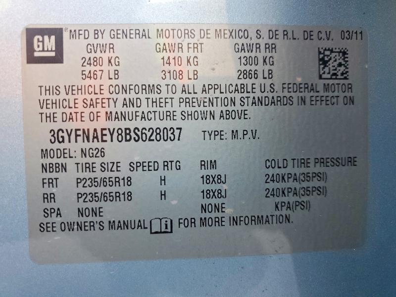 Продаж на аукціоні авто 2011 Cadillac Srx, vin: 3GYFNAEY8BS628037, номер лоту: 76710885