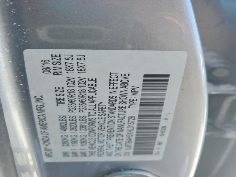 Продажа на аукционе авто 2017 Acura Rdx, vin: 5J8TB4H5XHL015728, номер лота: 76412165