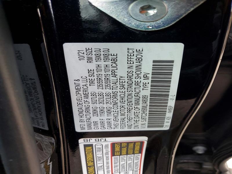 Aukcja sprzedaży 2021 Acura Rdx, vin: 5J8TC2H58ML048089, numer aukcji: 78861005