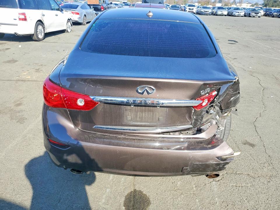 2014 Infiniti Q50 მანქანა იყიდება აუქციონზე, vin: JN1BV7AP3EM676928, აუქციონის ნომერი: 75507355