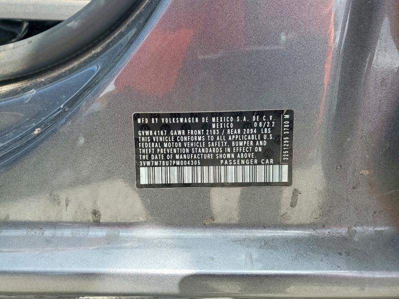 Aukcja sprzedaży 2023 Volkswagen Jetta, vin: 3VW7M7BU7PM004305, numer aukcji: 78403955