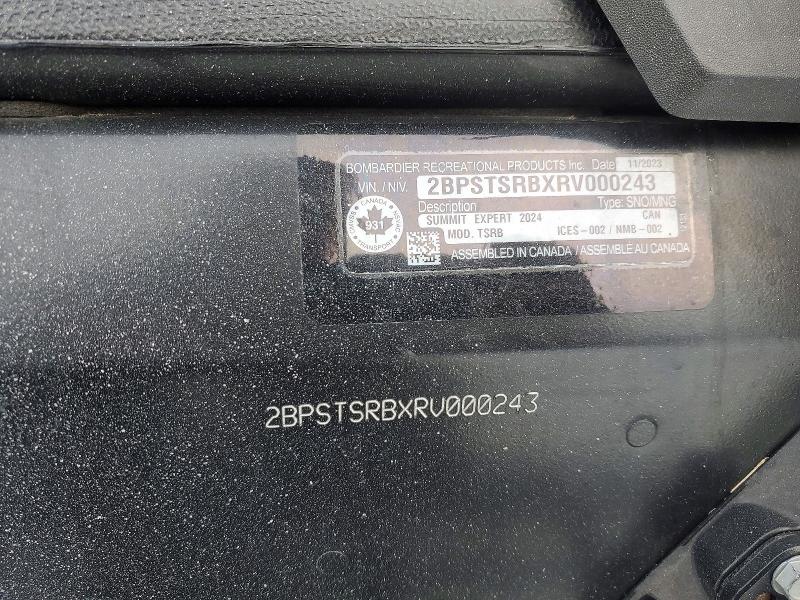 Продаж на аукціоні авто 2024 Skidoo 850, vin: 2BPSTSRBXRV000243, номер лоту: 77761785