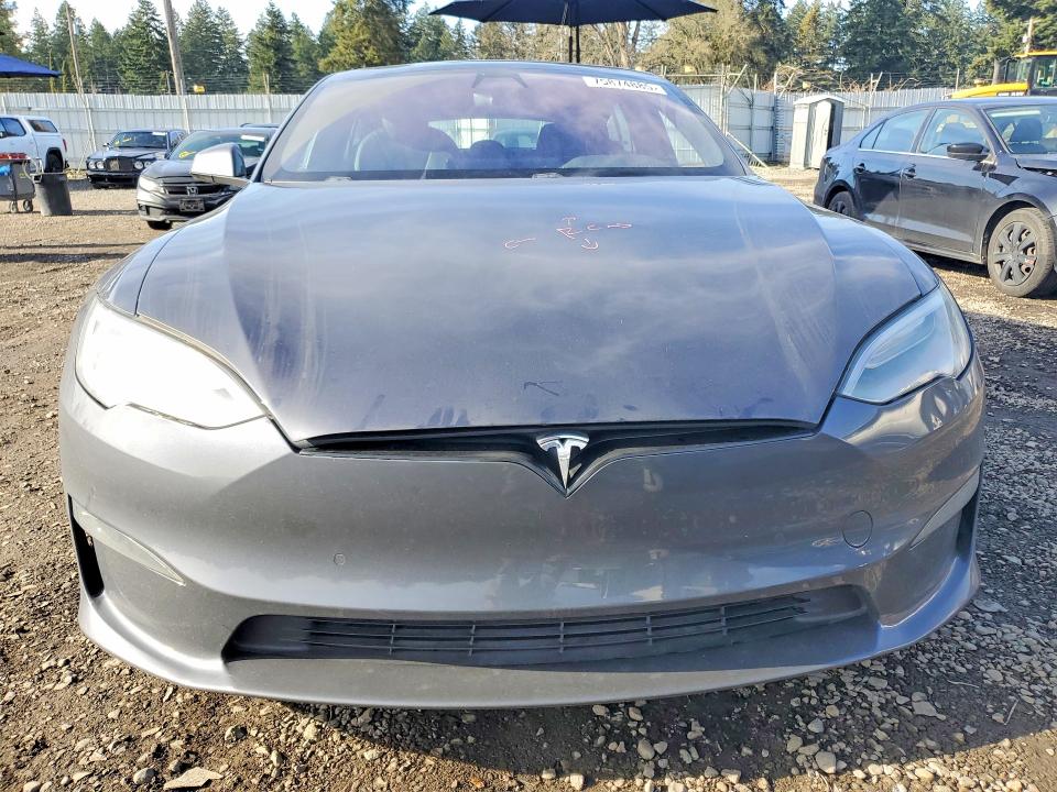 75874885 :رقم المزاد ، 5YJSA1E6XMF433695 vin ، 2021 Tesla Model S مزاد بيع