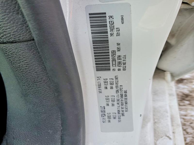 76372085 :رقم المزاد ، 1C3CCCBBXFN750350 vin ، 2015 Chrysler 200 مزاد بيع